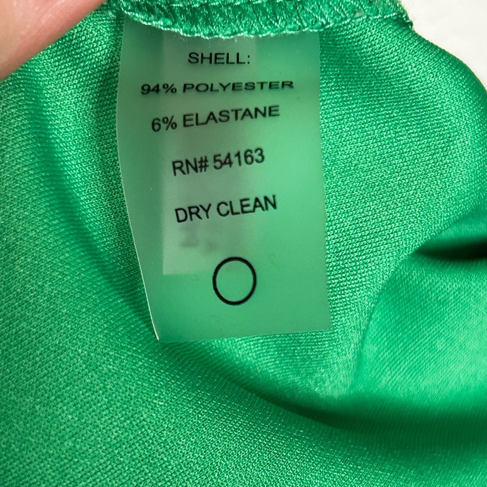 Tommy Hilfiger Women's Button-Sleeve Scuba Dress Green size 10. - Picture 9 of 9